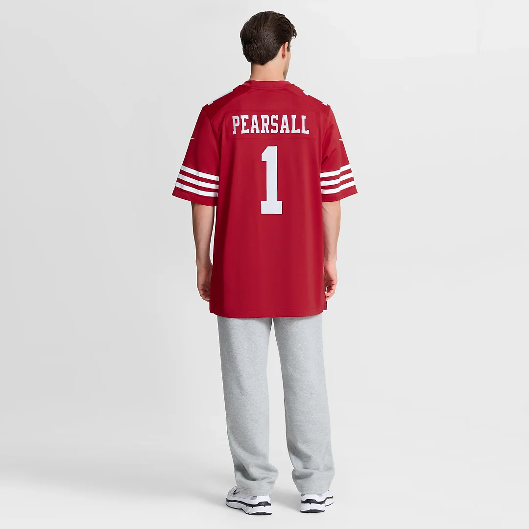 Zennovawear Ricky Pearsall San Francisco 49ers Team Game Jersey - Scarlet