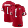 Zennovawear Ricky Pearsall San Francisco 49ers 80th Anniversary Game Jersey - Scarlet