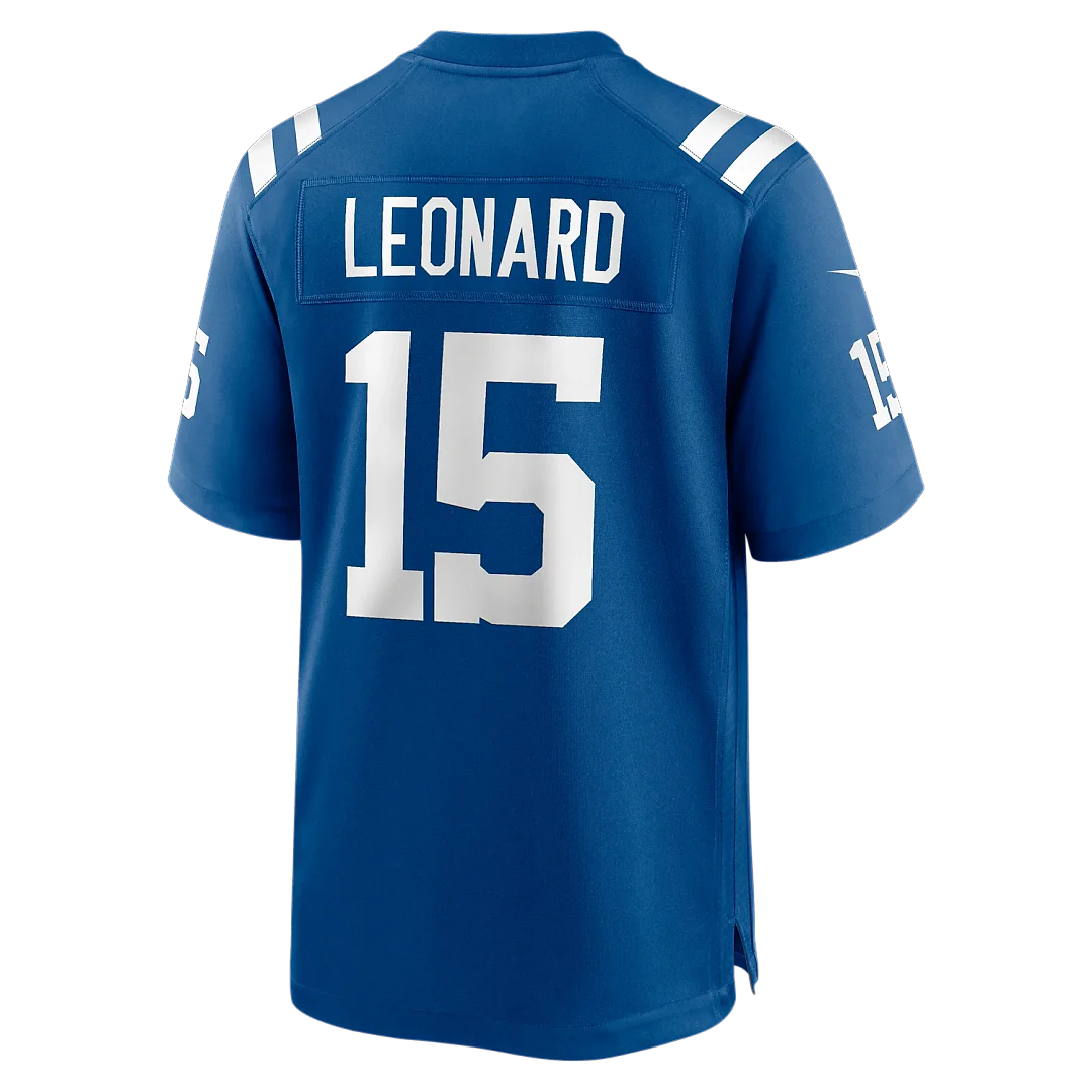 Zennovawear Riley Leonard Indianapolis Colts Team Game Jersey - Royal