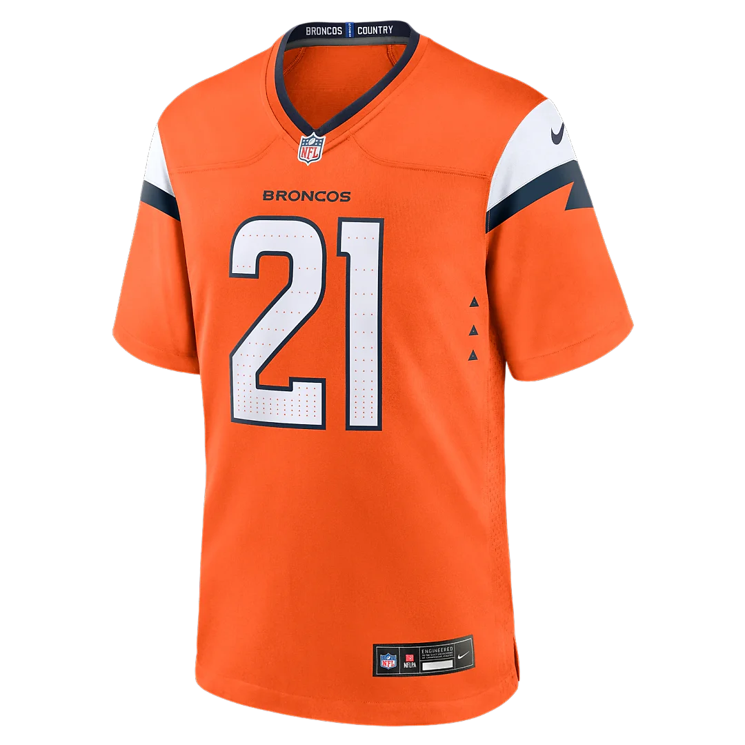 Zennovawear Riley Moss Denver Broncos Team Game Jersey - Orange