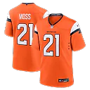 Zennovawear Riley Moss Denver Broncos Team Game Jersey - Orange