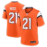 Zennovawear Riley Moss Denver Broncos Team Game Jersey - Orange