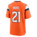 Zennovawear Riley Moss Denver Broncos Team Game Jersey - Orange