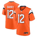Zennovawear RJ Harvey Denver Broncos Team Game Jersey - Orange