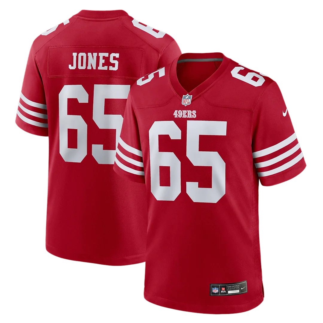 Zennovawear Robert Jones San Francisco 49ers Team Game Jersey - Scarlet