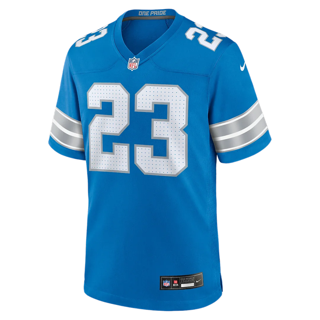 Zennovawear Rock Ya-Sin Detroit Lions Team Game Jersey - Blue