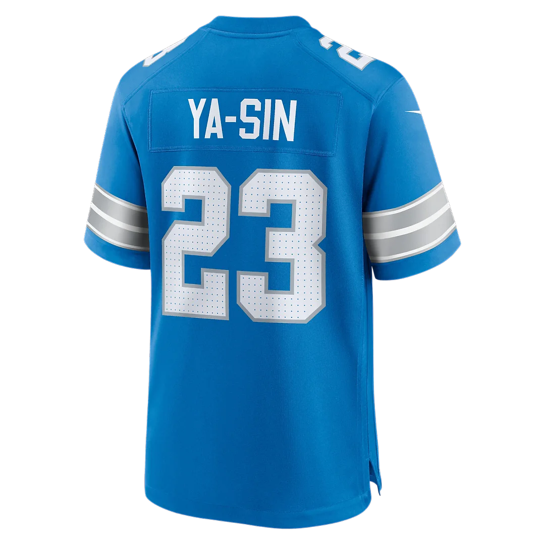 Zennovawear Rock Ya-Sin Detroit Lions Team Game Jersey - Blue
