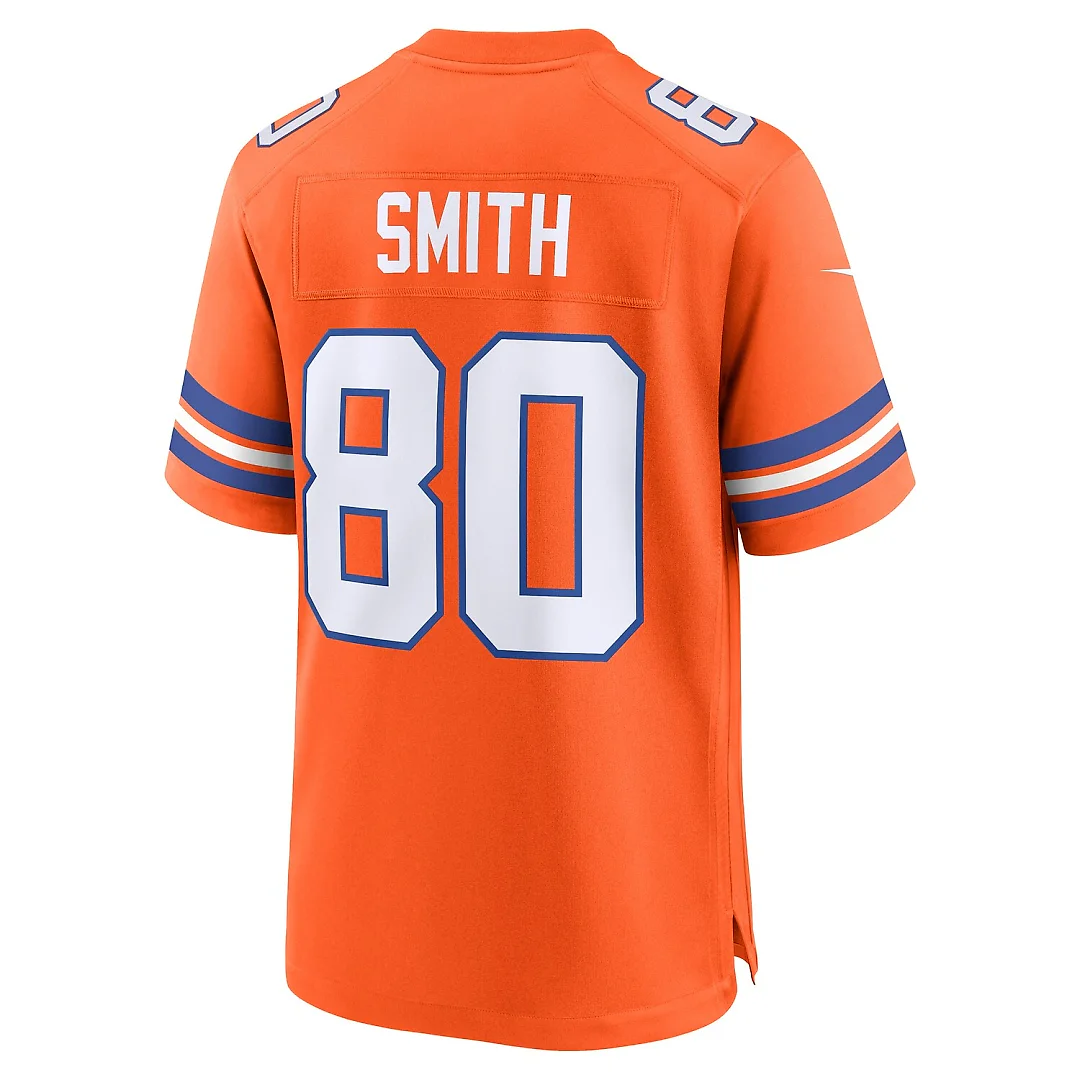 Zennovawear Rod Smith Denver Broncos Retired Player Alternate Game Jersey - Orange