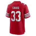 Zennovawear Roger Craig San Francisco 49ers Team Retired Game Jersey - Scarlet