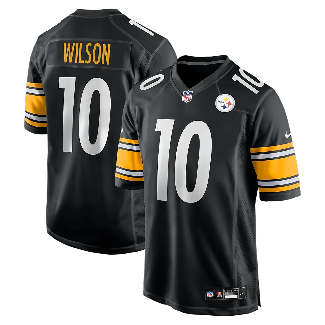 Zennovawear Roman Wilson Pittsburgh Steelers Game Player Jersey - Black
