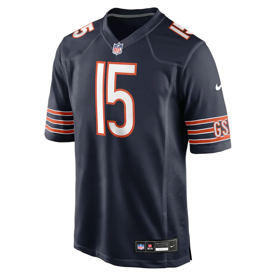 Zennovawear Rome Odunze Chicago Bears Player Game Jersey - Navy