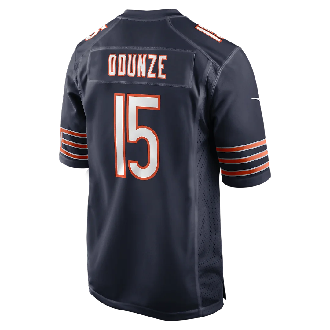 Zennovawear Rome Odunze Chicago Bears Player Game Jersey - Navy