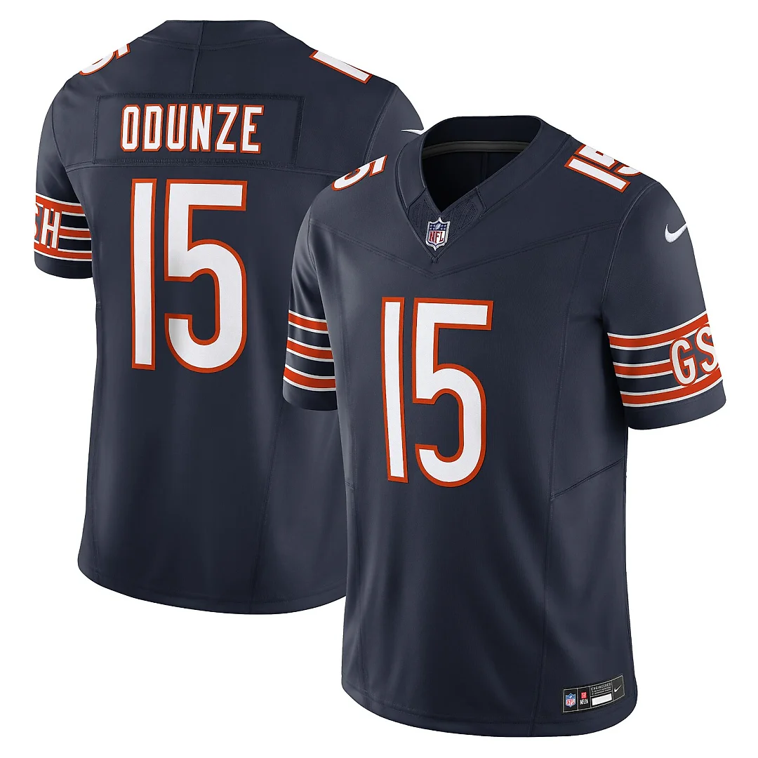 Zennovawear Rome Odunze Chicago Bears Vapor FUSE. Limited Jersey - Navy