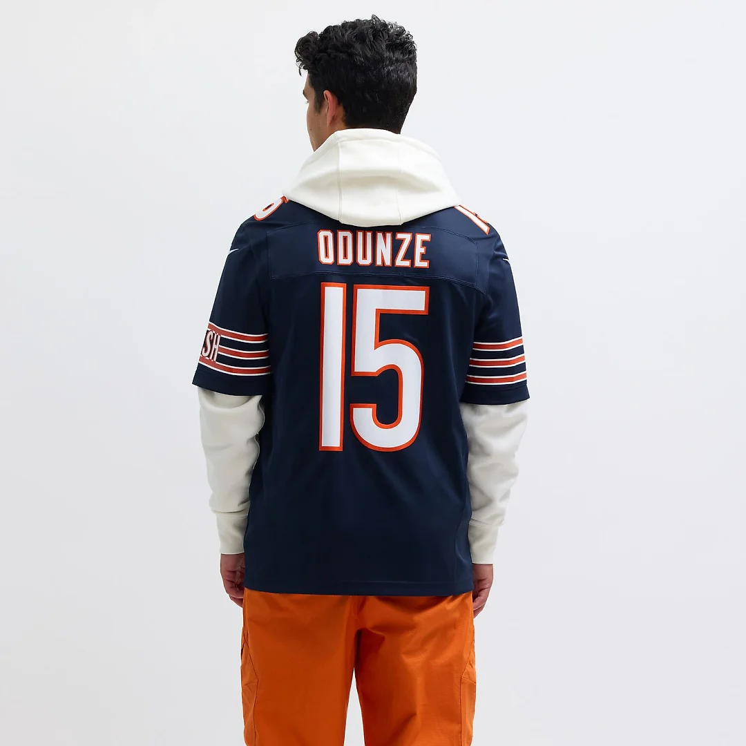 Zennovawear Rome Odunze Chicago Bears Vapor FUSE. Limited Jersey - Navy
