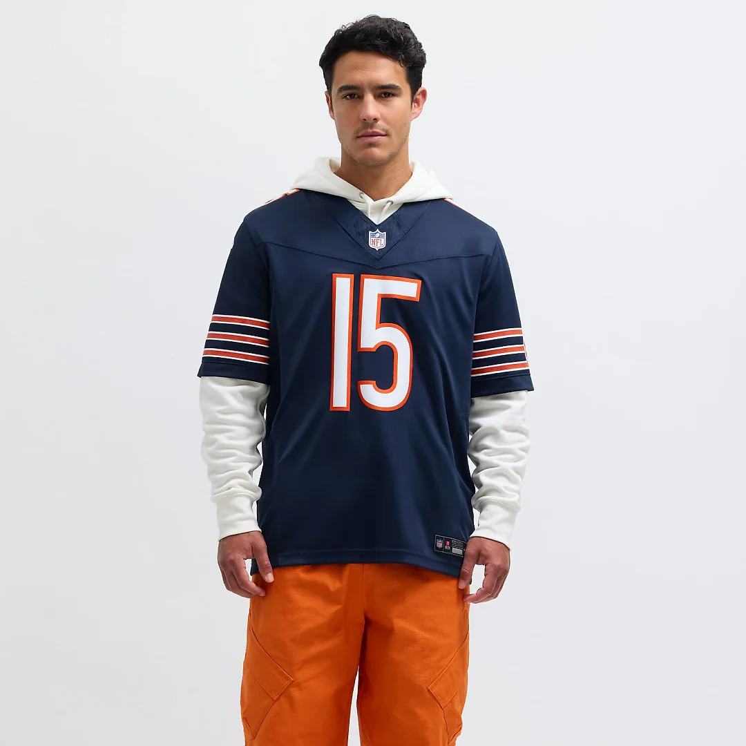 Zennovawear Rome Odunze Chicago Bears Vapor FUSE. Limited Jersey - Navy