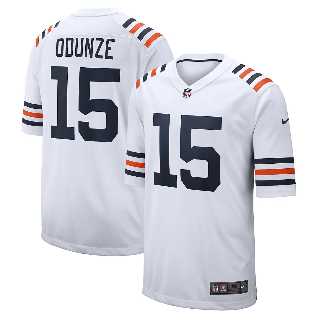 Zennovawear Rome Odunze Chicago Bears Alternate Game Jersey - White