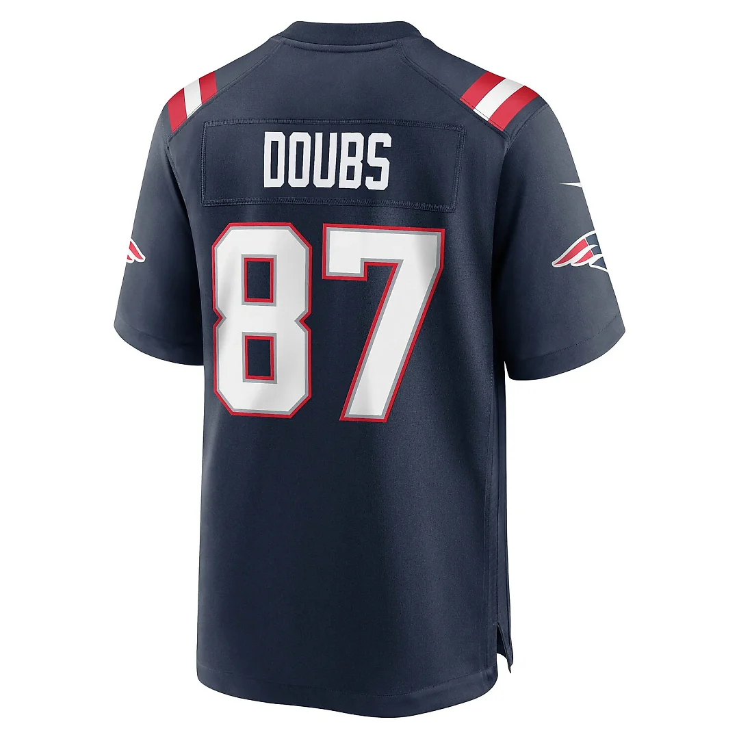 Zennovawear Romeo Doubs New England Patriots Game Jersey - Navy
