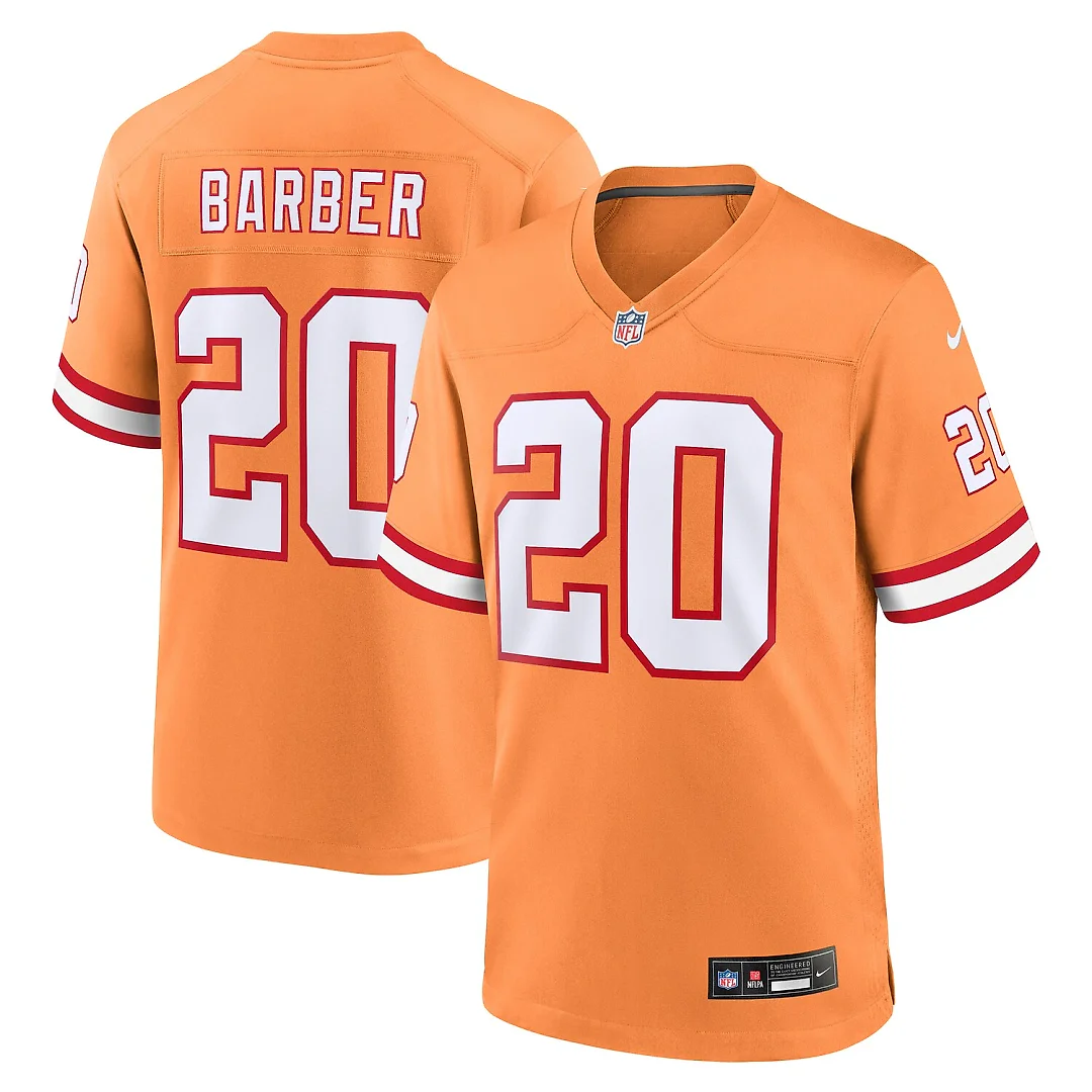 Zennovawear Ronde Barber Tampa Bay Buccaneers Retired Player Alternate Game Jersey - Orange