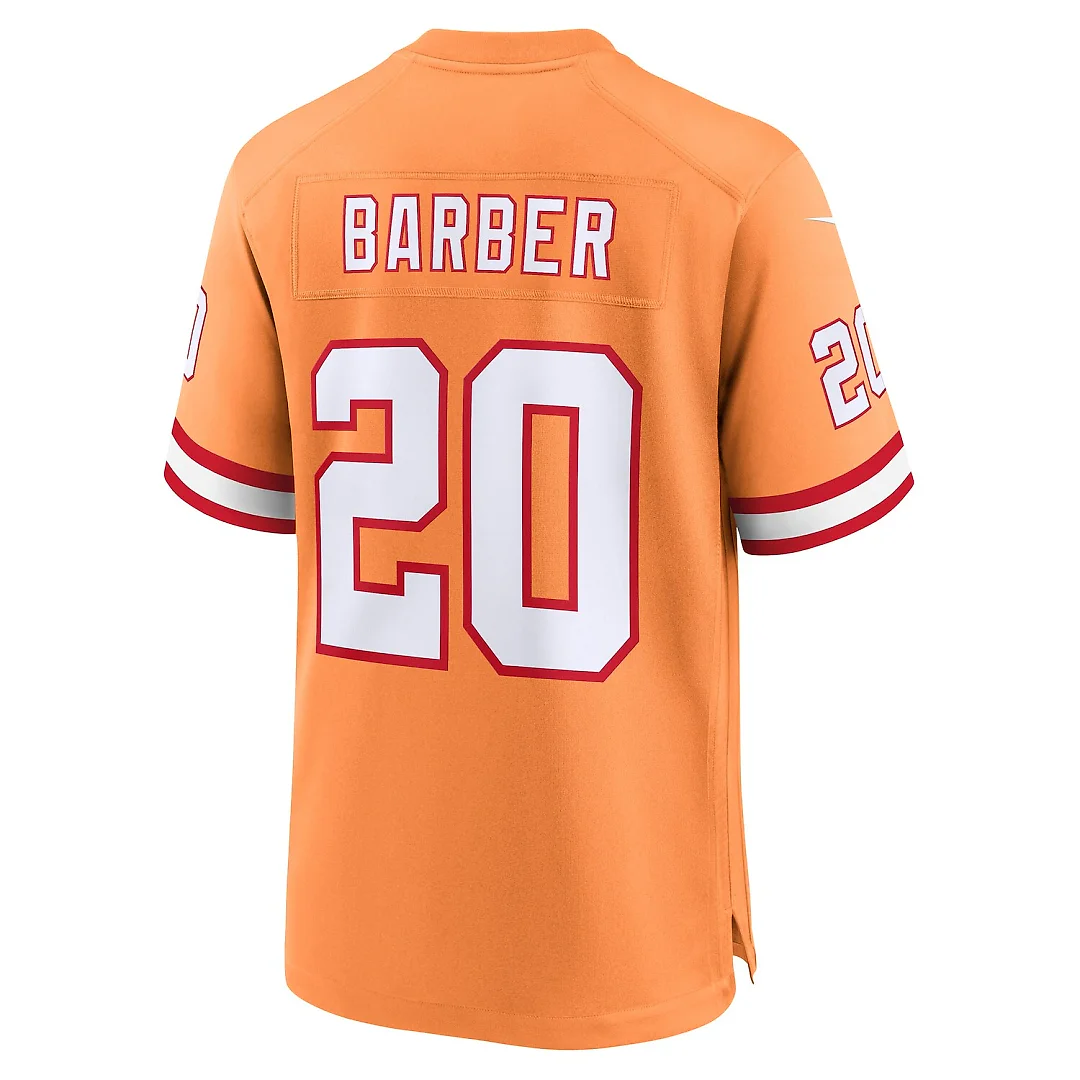 Zennovawear Ronde Barber Tampa Bay Buccaneers Retired Player Alternate Game Jersey - Orange