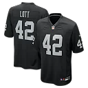 Zennovawear Ronnie Lott Las Vegas Raiders Game Retired Player Jersey - Black