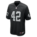 Zennovawear Ronnie Lott Las Vegas Raiders Game Retired Player Jersey - Black