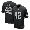 Zennovawear Ronnie Lott Las Vegas Raiders Game Retired Player Jersey - Black