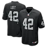 Zennovawear Ronnie Lott Las Vegas Raiders Game Retired Player Jersey - Black