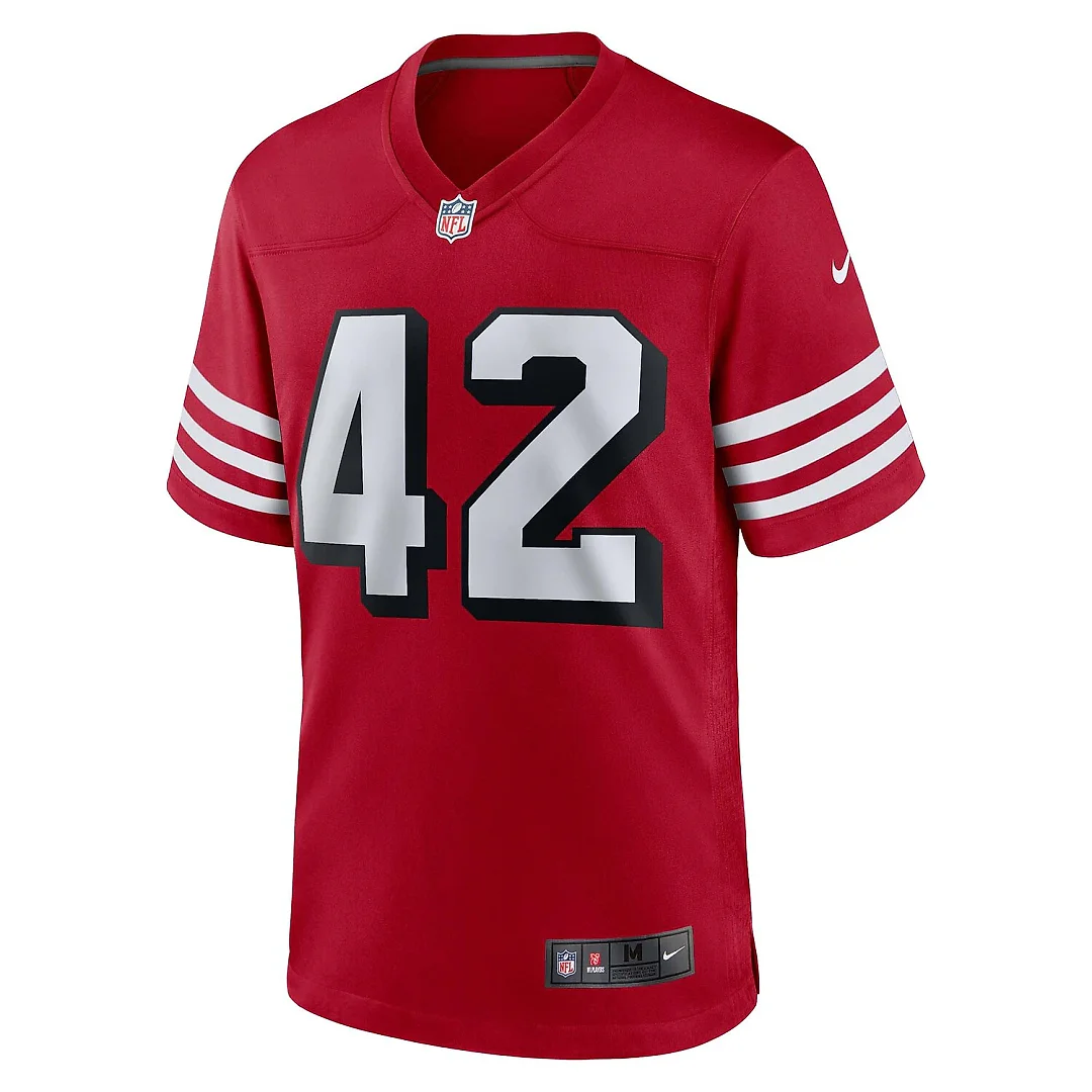 Zennovawear Ronnie Lott San Francisco 49ers Retired Player Alternate Game Jersey - Scarlet