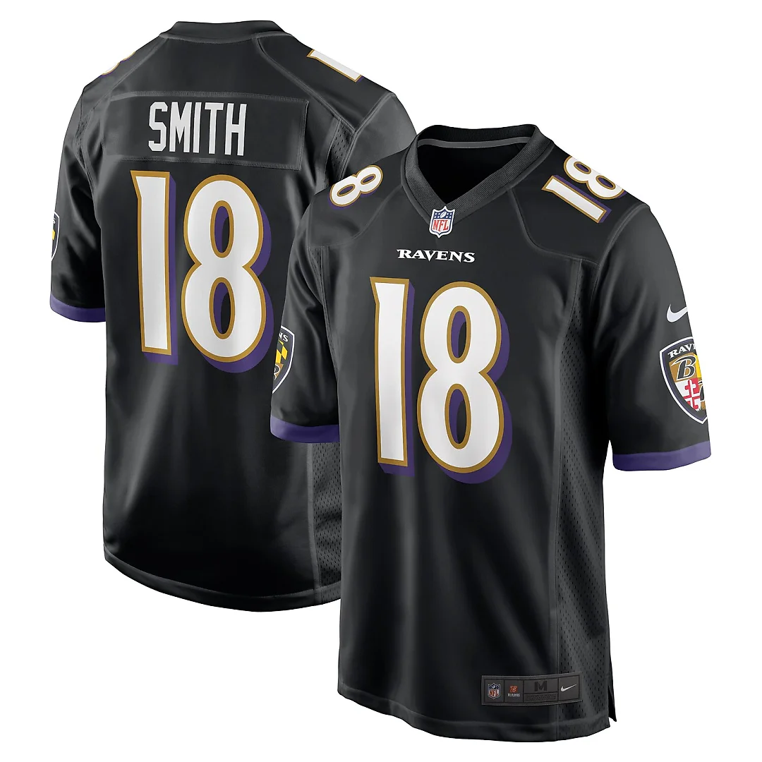 Zennovawear Roquan Smith Baltimore Ravens Alternate Game Jersey - Black