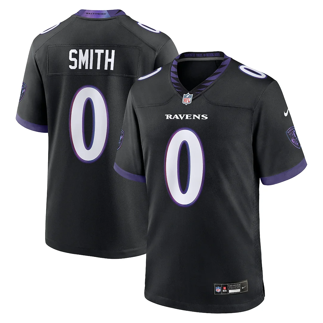 Zennovawear Roquan Smith Baltimore Ravens Alternate Game Jersey - Black