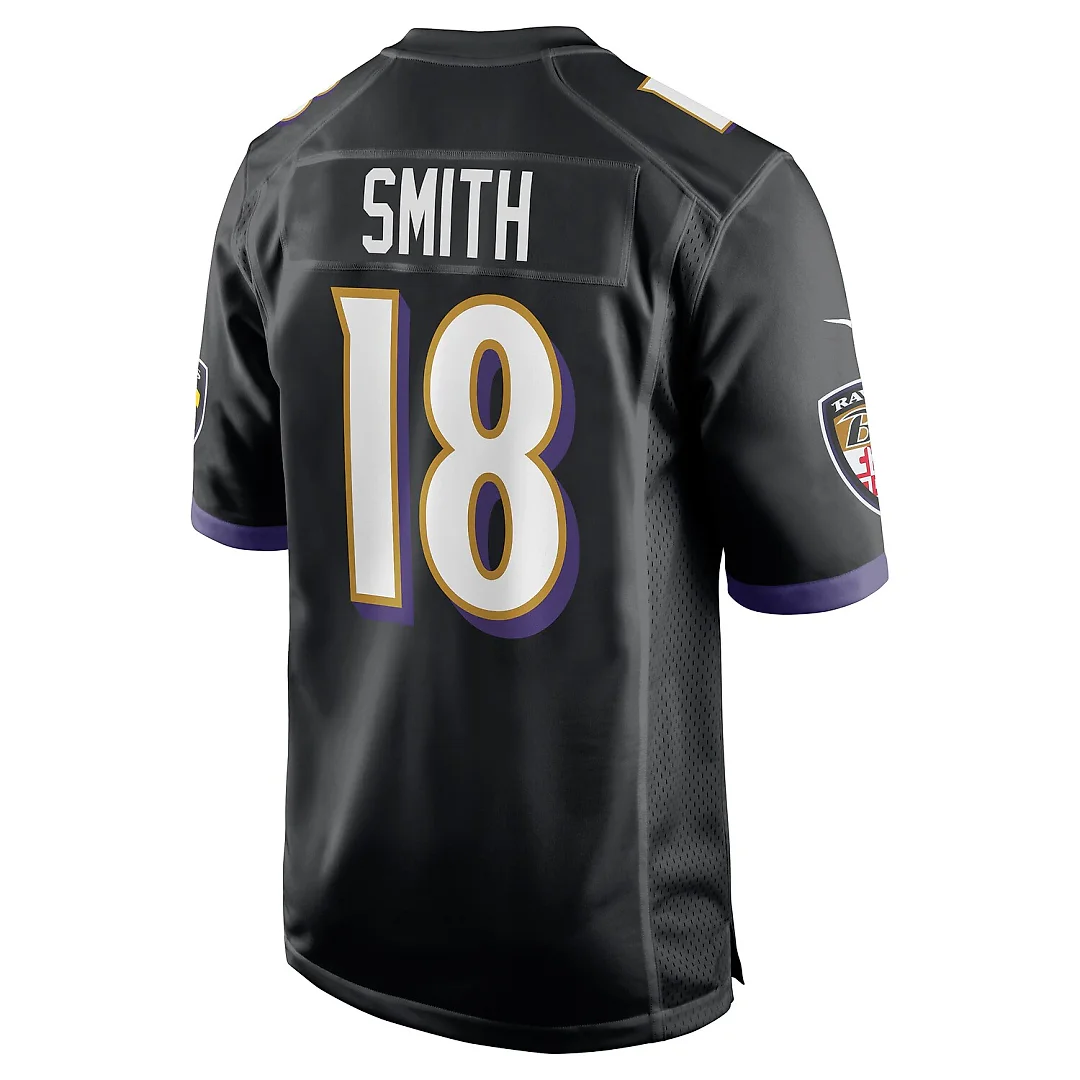 Zennovawear Roquan Smith Baltimore Ravens Alternate Game Jersey - Black
