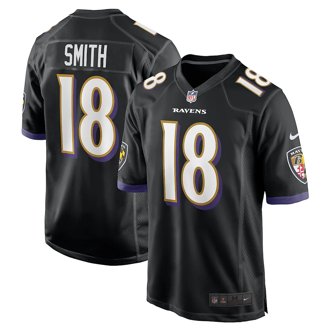 Zennovawear Roquan Smith Baltimore Ravens Alternate Game Jersey - Black