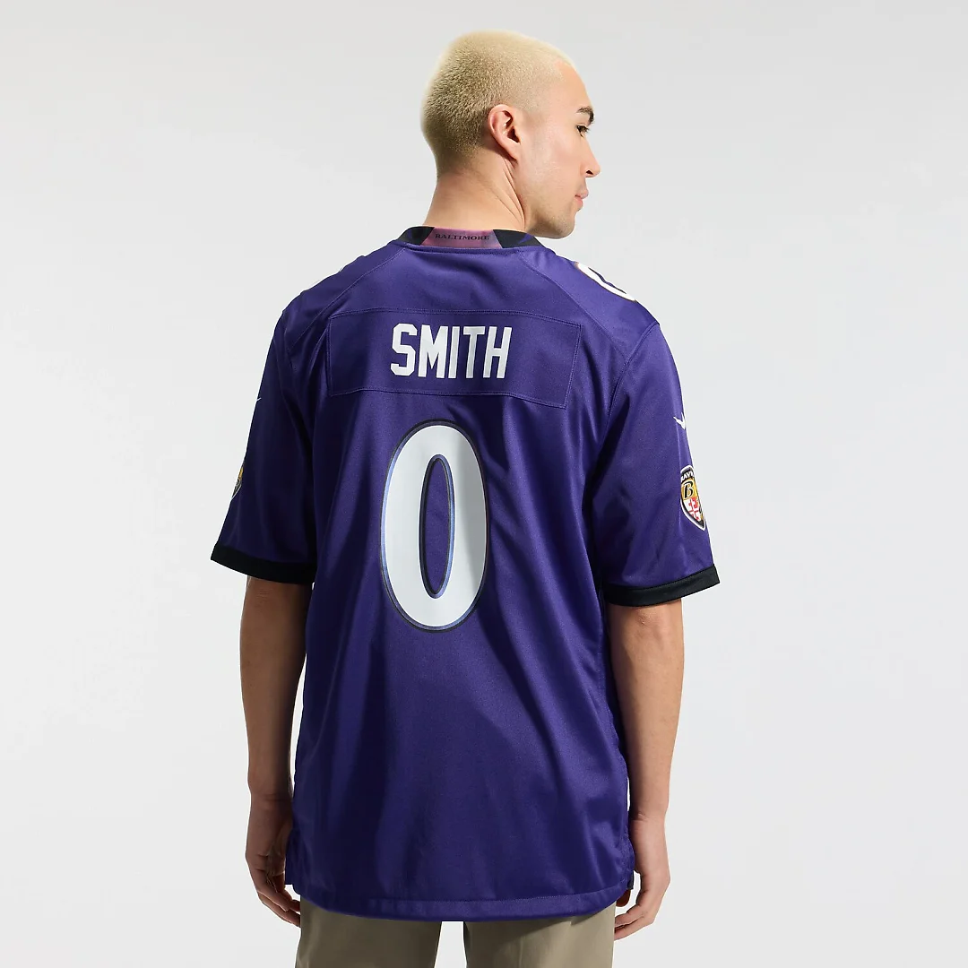 Zennovawear Roquan Smith Baltimore Ravens Team Game Jersey - Purple