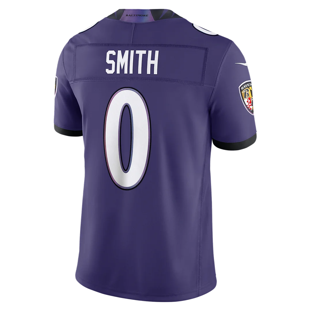 Zennovawear Roquan Smith Baltimore Ravens Team Vapor FUSE. Stitched Limited Jersey - Purple