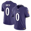 Zennovawear Roquan Smith Baltimore Ravens Team Vapor FUSE. Stitched Limited Jersey - Purple