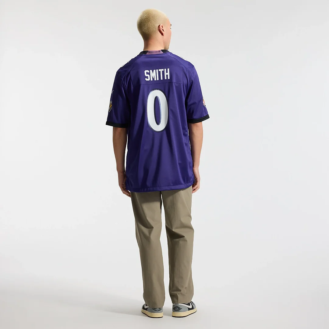 Zennovawear Roquan Smith Baltimore Ravens Team Game Jersey - Purple