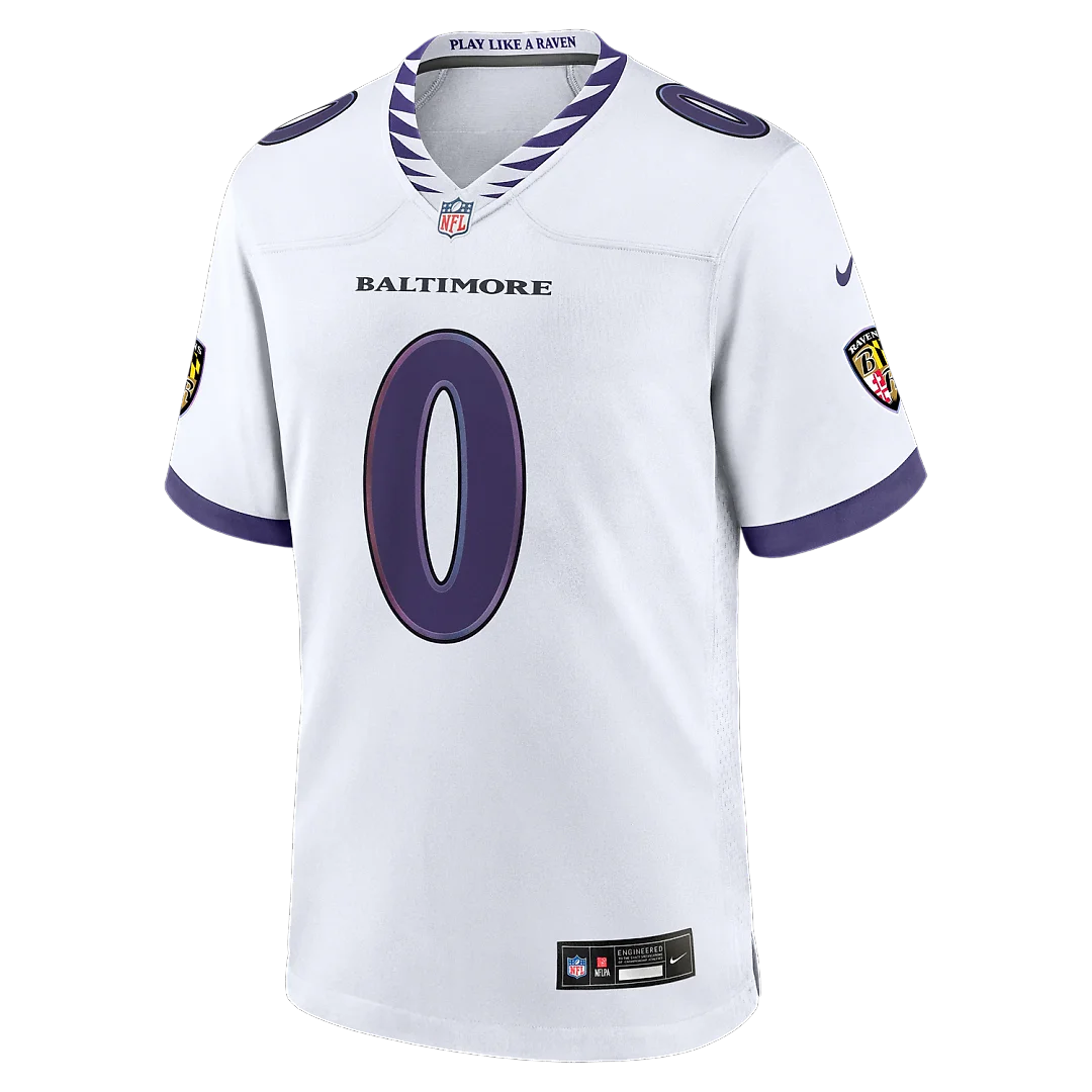 Zennovawear Roquan Smith Baltimore Ravens Game Jersey - White