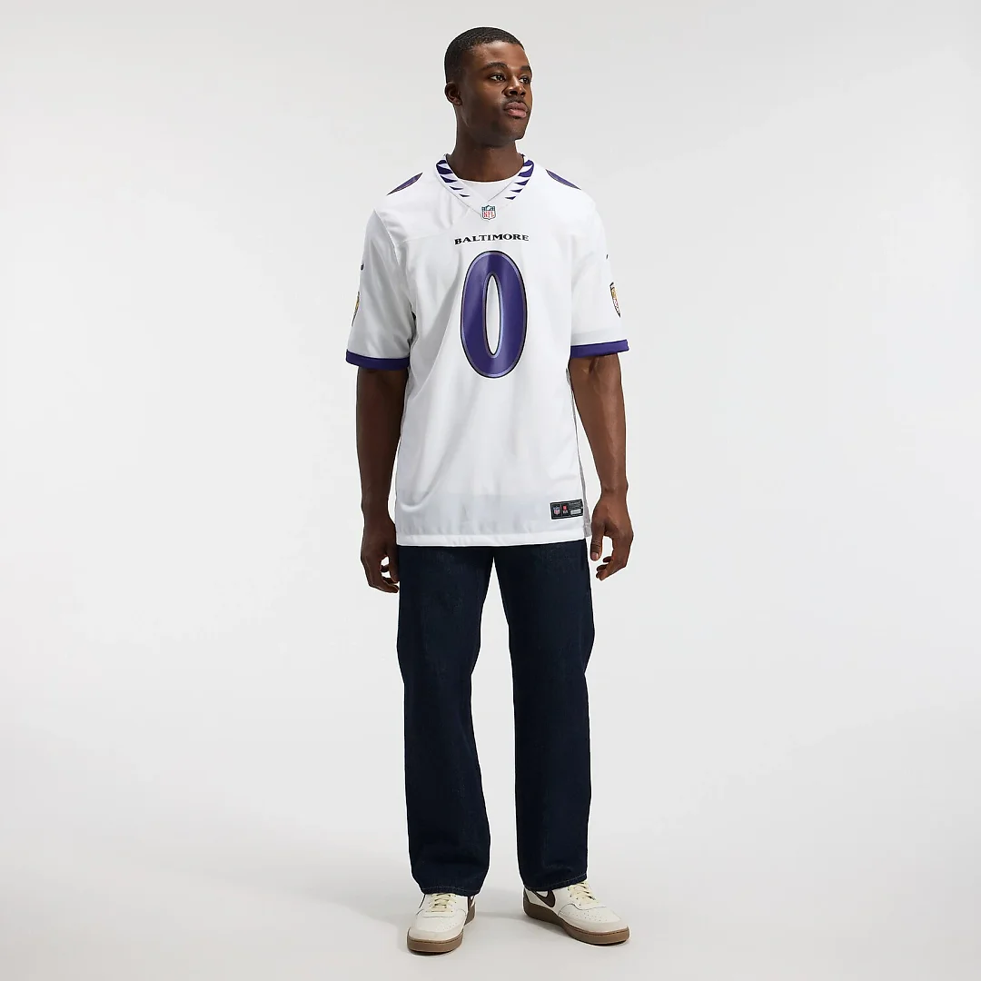 Zennovawear Roquan Smith Baltimore Ravens Game Jersey - White