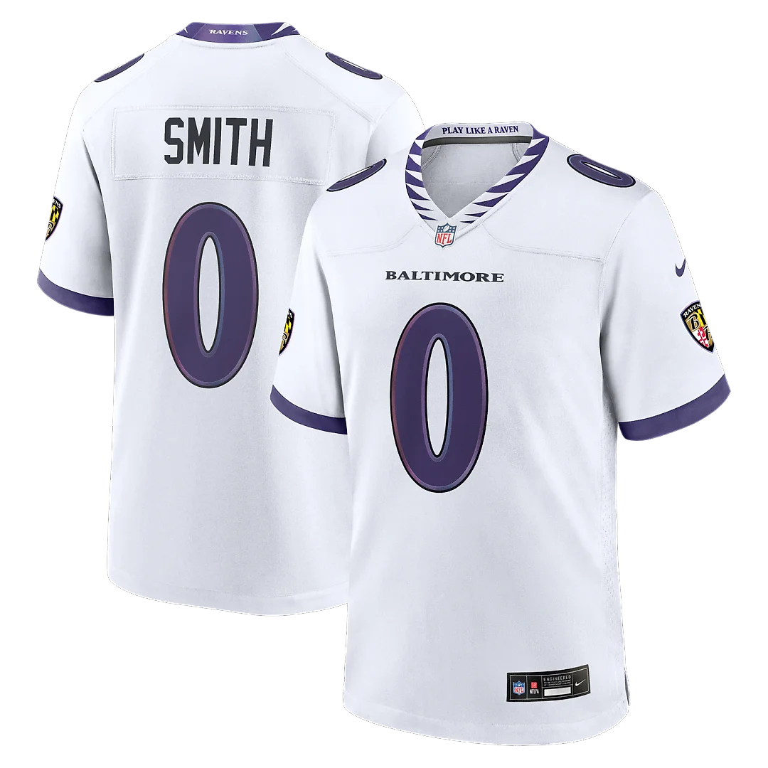 Zennovawear Roquan Smith Baltimore Ravens Game Jersey - White