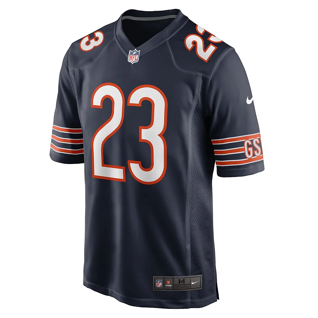 Zennovawear Roschon Johnson Chicago Bears Team Game Jersey - Navy