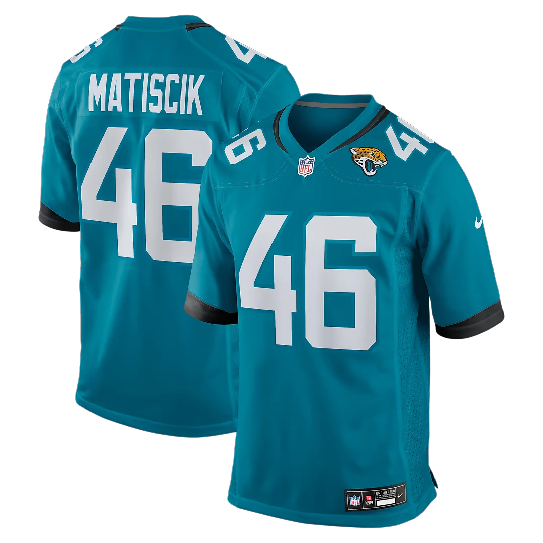 Zennovawear Ross Matiscik Jacksonville Jaguars Game Jersey - Teal