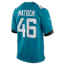 Zennovawear Ross Matiscik Jacksonville Jaguars Game Jersey - Teal