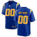 Zennovawear Los Angeles Chargers Alternate Custom Game Jersey - Royal
