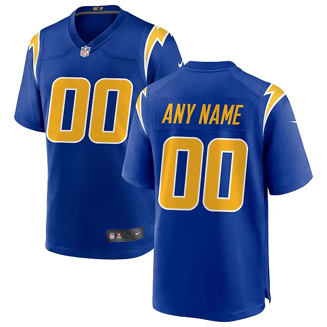 Zennovawear Los Angeles Chargers Alternate Custom Game Jersey - Royal