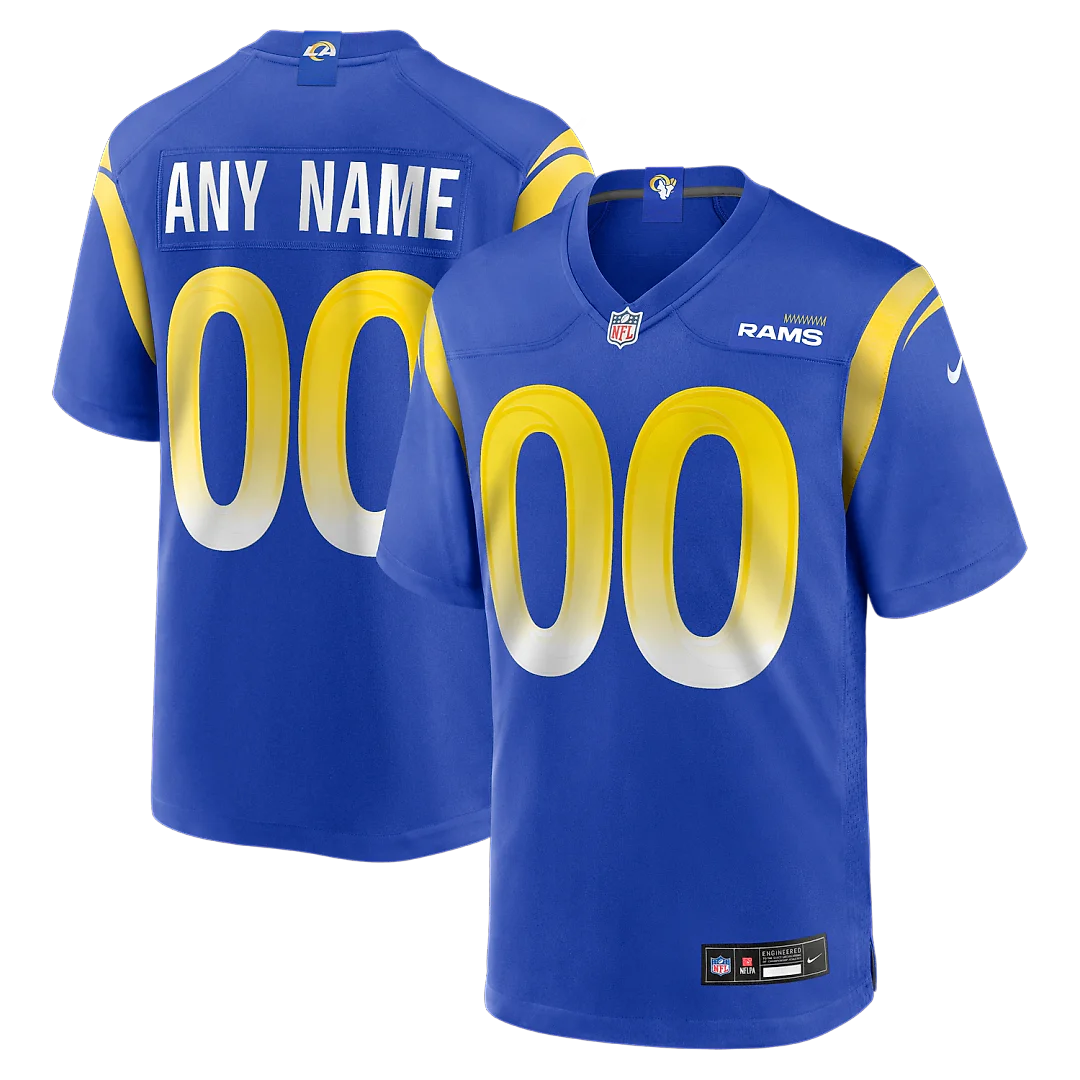 Zennovawear Los Angeles Rams Custom Game Jersey - Royal