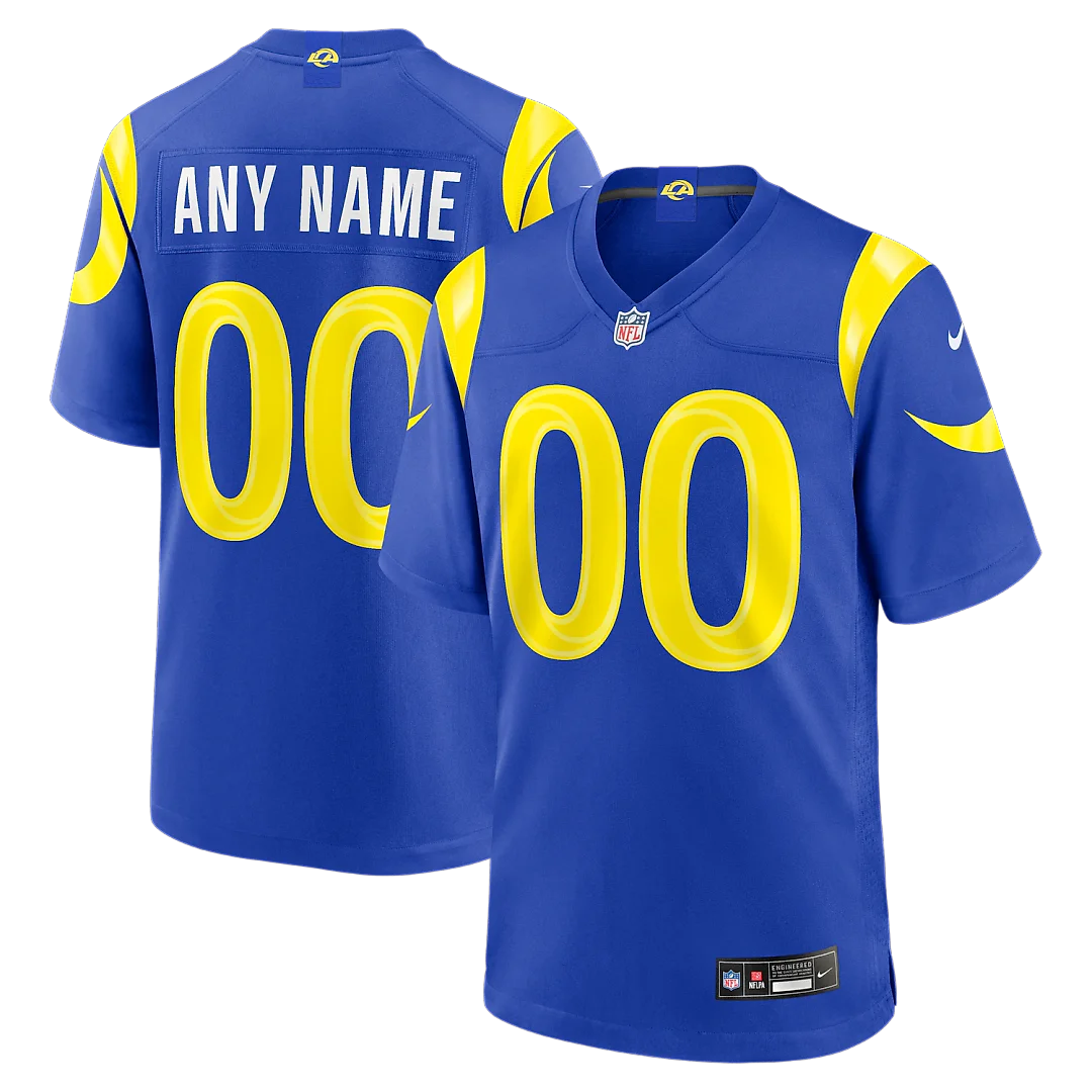 Zennovawear Los Angeles Rams Custom Game Jersey - Royal