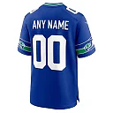 Zennovawear Seattle Seahawks Throwback Custom Jersey - Royal