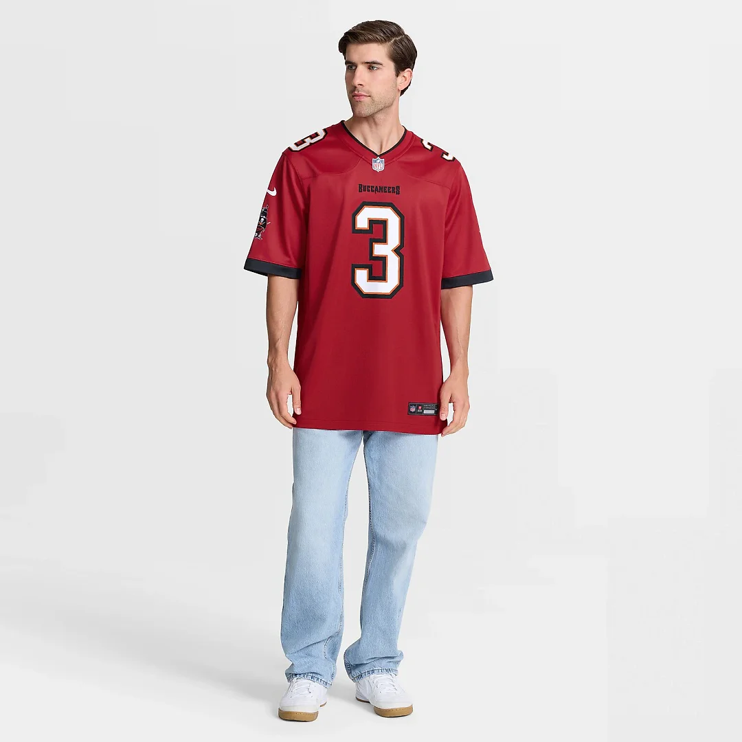 Zennovawear Rueben Bain Jr. Tampa Bay Buccaneers 2026 NFL Draft First Round Pick No. 15 Team Game Jersey - Red
