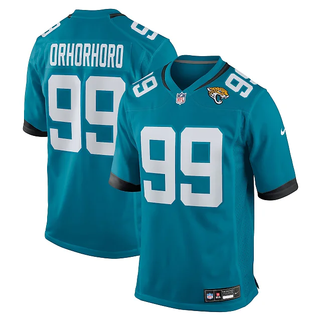 Zennovawear Ruke Orhorhoro Jacksonville Jaguars Team Game Jersey - Teal