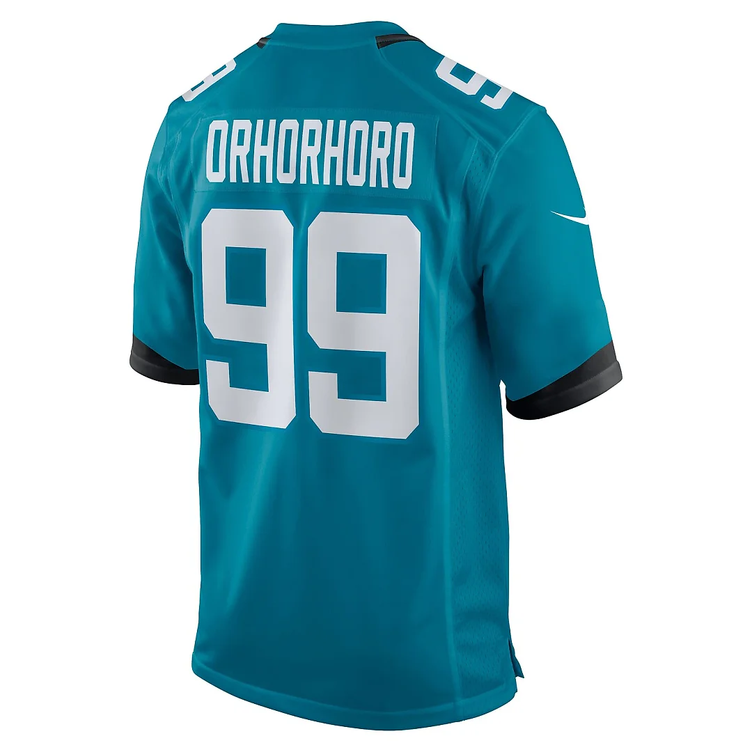 Zennovawear Ruke Orhorhoro Jacksonville Jaguars Team Game Jersey - Teal